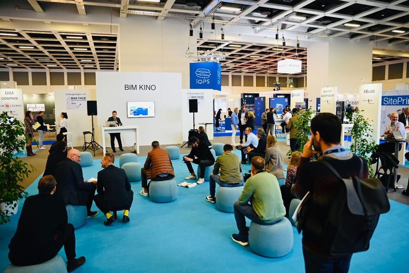 Ebenfalls im Fokus: Building Information Modeling (Bauwerksdatenmodellierun): Dabei werden alle Bauwerksdaten digital erfasst und in einem virtuellem Modell visualisiert. (©Nico Herzog / HINTE Expo & Conference GmbH)