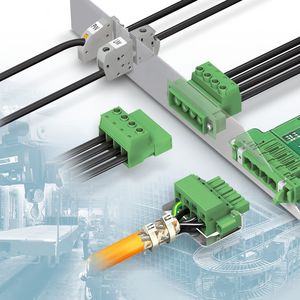 Steckbare Durchführungsklemmen und Durchführungsklemmen für die dauerhafte Verbindung eignen sich für den Anschluss von elektrischen Bauteilen.