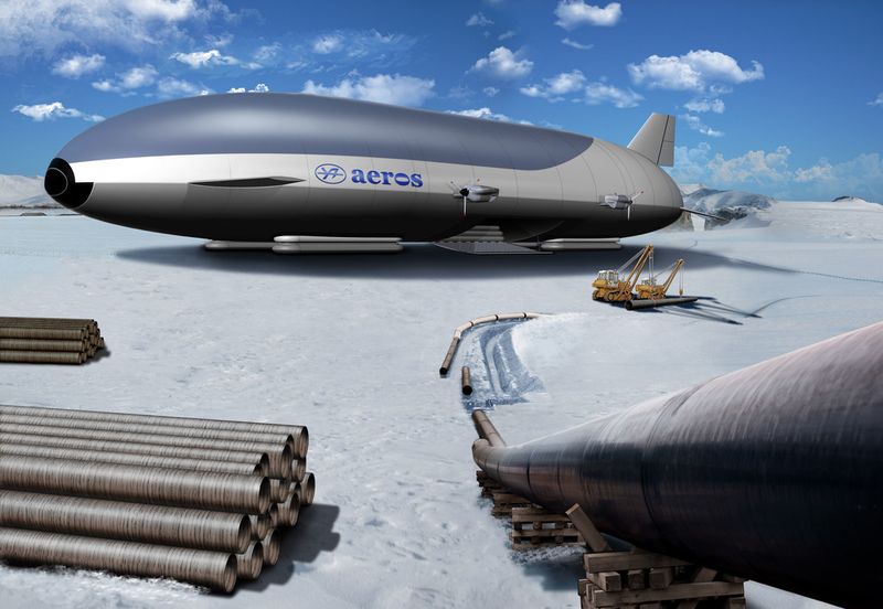 Ein weiteres Einsatzszenario sehen die Ingenieure im Pipelinebau. (Bild: Aeroscraft)
