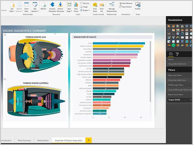 Microsoft PowerBI und Cortana Analytics Mit Microsoft PowerBI können Unternehmen verschiedener Größe Analysen ausführen, Reports erstellen, Visualisierungen für Dashboards vornehmen und eine Vielzahl von Apps integrieren, um ihre spezifischen Anforderungen zu erfüllen. PowerBI verarbeitet Excel-Tabellen und unterstützt Machine Learning. (Microsoft)