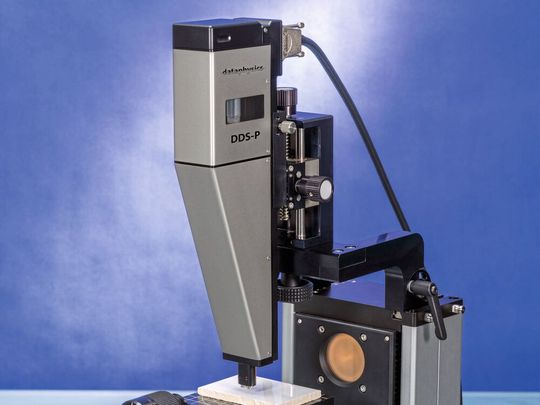 Das druckbasierte Doppeldosiersystem DDS-P lässt sich auf viele modulare Kontaktwinkelmesssysteme der OCA-Serie montieren. Das druckbasierte Doppeldosiersystem DDS-P lässt sich auf viele modulare Kontaktwinkelmesssysteme der OCA-Serie montieren.