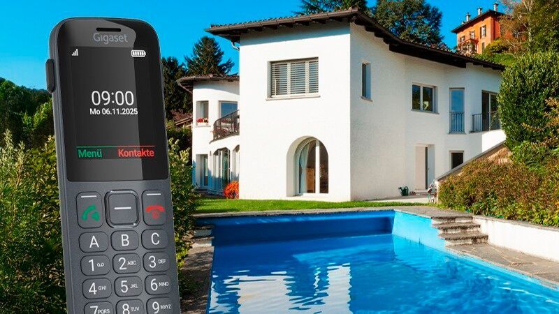 Das LTE-Telefon Gigaset Comfort 600 SIM erlaubt Telefonate in HD-Qualität ganz ohne Festnetzanschluss.(Bild:  Gigaset)