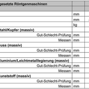 Von Quality Analysis eingesetzte Röntgenmaschinen.