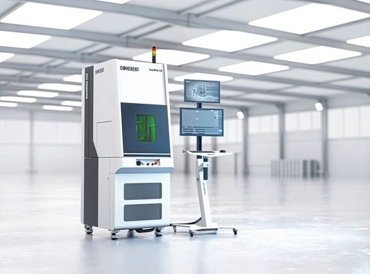 Das kompakte Faserlaser-Mikroschweisssystem «ExactWeld 410» mit CNC-Bewegungssteuerung ermöglicht hochpräzise und reproduzierbare Laserschweissanwendungen, auch bei komplexen Geometrien.(Bild:  Coherent)