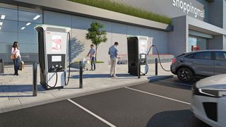 Die maximale Ladeleistung einer Terra-360-Ladesäule liegt bei 360 kW. (Bild: ABB)