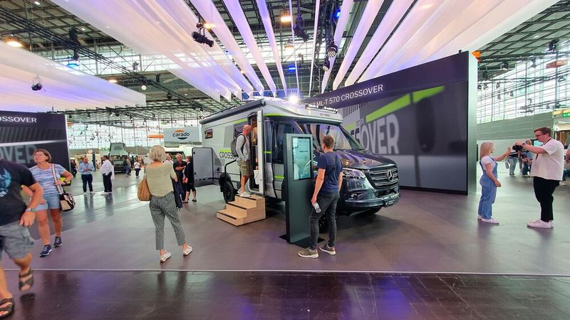 Auch der Hymer ML-T 570 Crossover feierte in Düsseldorf seine Premiere. (Bild: Mauritz – VCG)