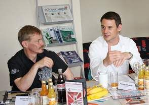 Gerald Höfer, Öffentlichsarbeit bei Datsec/Eset (li.), und Thorsten Schuberth, Senior Technical Consultant Security Evangelist bei Check Point (Archiv: Vogel Business Media)