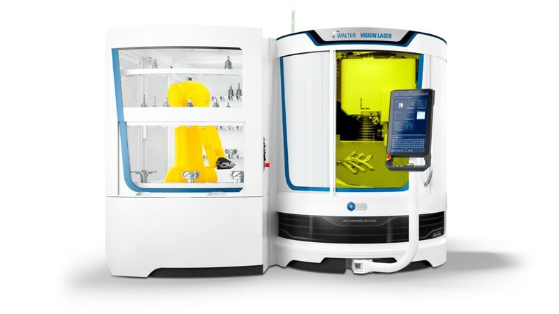 «Vision Laser»: Die neue Laserbearbeitungsmaschine auf Basis der bewährten Walter «Vision»-Technologie für hochpräzise Laserbearbeitung von Werkzeugen. (Bild: Walter)