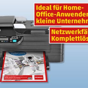 Der All-in-one-Drucker Officejet 4500 von HP kann drucken, scannan, kopieren und faxen.