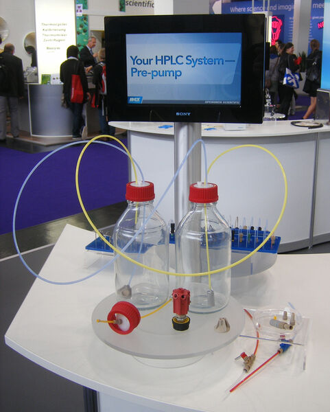 Vorpumpen High Performance Liquid-Chromatographie System von Idex Health & Sciences. (Bild: LABORPRAXIS)