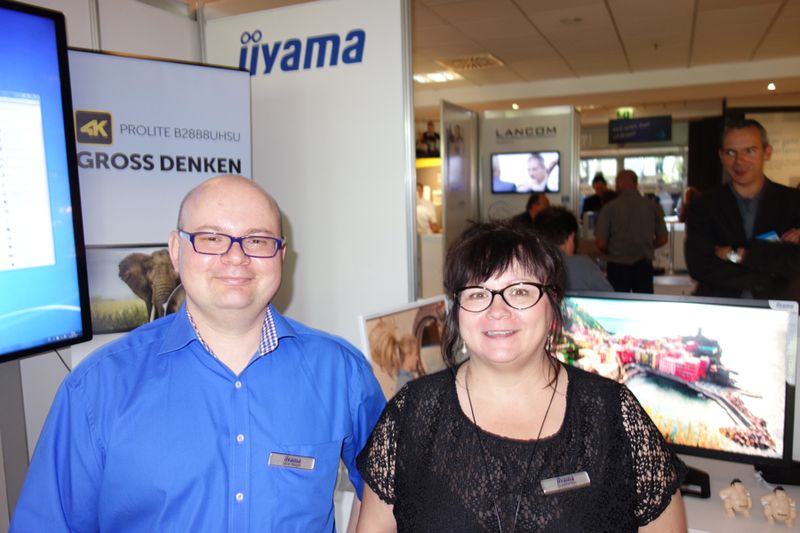 Das iiyama-Team Oliver Seeger und Susanne Nas (Bild: IT-BUSINESS)