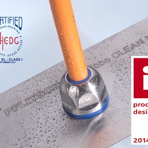 Die Kabelverschraubung wurde speziell für anspruchsvolle Branchen wie die Lebensmittelindustrie, Pharmazie, Chemie- und Reinraumtechnik entwickelt.