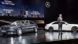 Mit umfassenden Neuerungen feiert das Mercedes-Benz S-Klasse Facelift Weltpremiere auf der Auto Shanghai. Daimler-Chef Dr. Dieter Zetsche stellte das Modell vor. (Daimler)