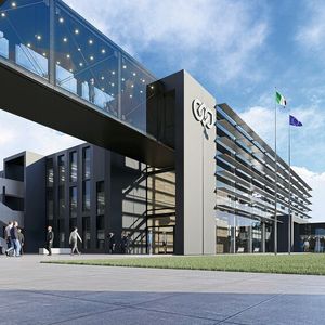 So wird das neue Headquater EVO von Bonfiglioli aussehen. Vor kurzem wurde dafür der Grundstein gelegt.