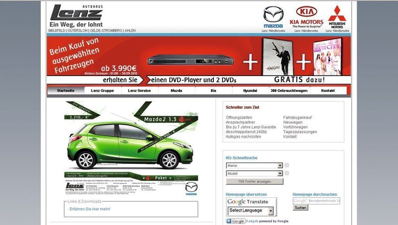 Mit seiner Homepage will Geschäftsführer Frank Lenz vor allem Interesse für sein Autohaus wecken. (Archiv: Vogel Business Media)