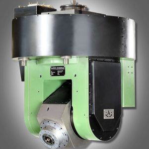 2-NC-Gabelfräskopf mit Motorspindel und Pick-up-Adapter des Typs MH04-2NC-DFMF.