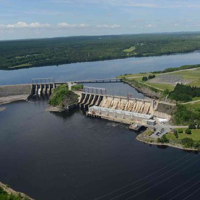 Das Wasserkraftwerk "Mactaquac" in Kanada. (Bild: New Brunswick Power)