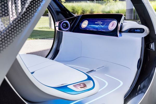 Das autonome Konzeptfahrzeug smart vision EQ fortwo: So sieht das Carsharing der Zukunft aus.  (Daimler)
