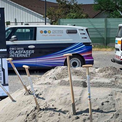 Spatenstich in Mühlacker. (Bild: Ads-Tec Energy)