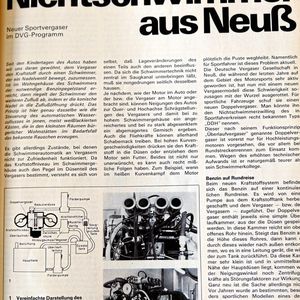Wer in den Siebzigern einem Motor mehr Leistung einhauchen wollte, kam um größere bzw. sogenannte Doppelvergaser kaum herum. In Neuss saß die damalige Deutsche Vergasergesellschaft (DVG), Deutschlands größter Vergaserhersteller.(Bild:  Vogel)