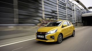 Der aufgefrischte Mitsubishi Space Star sieht die vornehmliche Nutzung im urbanen Raum vor. (Bild: Mitsubishi)