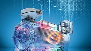 Mit Simotics-HV-C-air-cooled komplettiert Siemens die Plattform Simotics-HV-C für kompakte Hochspannungsmotoren, die sich mit der Konnektorbox Simotics-Connect-600 in die digitale Plattform Sidrive IQ einbinden lassen.  (Siemens)