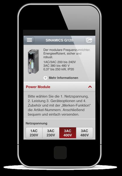 Videos, Broschüren sowie technische Dokumente unterstützen den Nutzer gezielt bei der Auswahl. (Bild: Siemens)