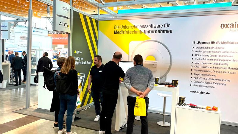 Von Eudamed bis UDI: ERP-Spezialist Oxaion auf der Medtec Live with T4M vom 23. bis 25. Mai, am Gemeinschaftsstand des VDMA in Halle 1, Stand 321.