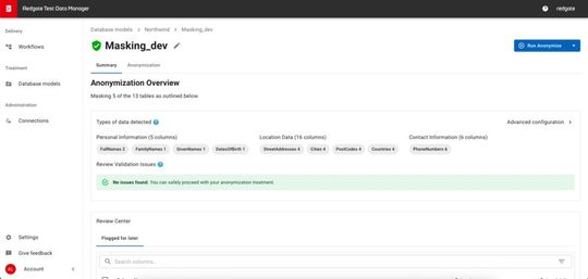 Redgate ermöglicht eine Automatisierung in der Bereitstellung von Testdaten. Zugleich dürfen die AnwenderGewissheit haben, dass personenbezogene Kundendaten geschützt sind und die Testdaten realistisch sind.(Bild:  Redgate)