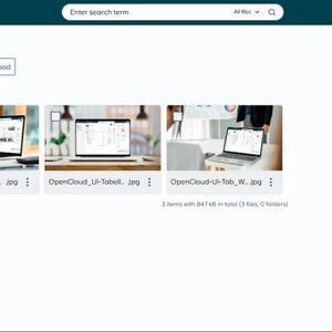 Die Weboberfläche von OpenCloud stellt Benutzern alle notwendigen Werkzeuge zur Verfügung.(Bild:  OpenCloud)