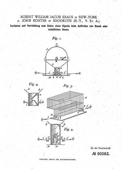 Das Patent sah tatsächlich Redundanz vor, wie oben im Bild zu erkennen: Es mussten zwei Kanarienvögel tot von der Stange fallen, um den Kontakt für einen Alarm auszulösen. (Bernd Dürr)