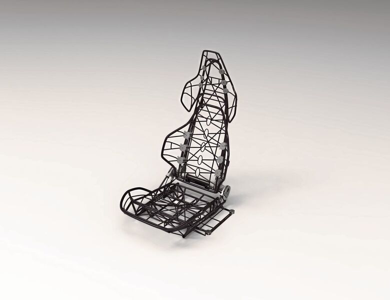 Ultraleichte Sitzstruktur, hergestellt mit der Radikalinnovation xFK in 3D. (csi)