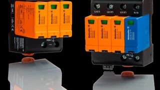 Die Varitector PU AC Typ I+II LH Module überzeugen mit einer kompakten Bauform und hohen Ableitwerten. (Bild: Weidmüller)