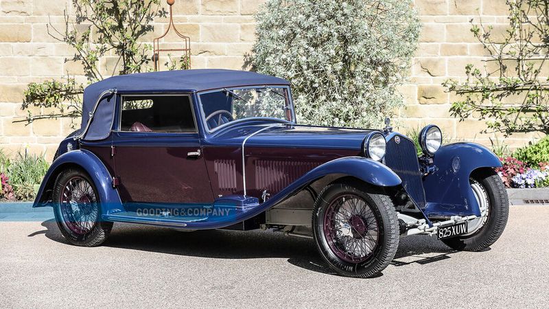 Platz 8 der zehn besten Verkäufe bei der Monterey Car Week 2023: ein 1933er Alfa Romeo 8C 2300 Cabriolet, verkauft für 4.515.000 $ (Gooding & Company) (Bild: Gooding & Company)