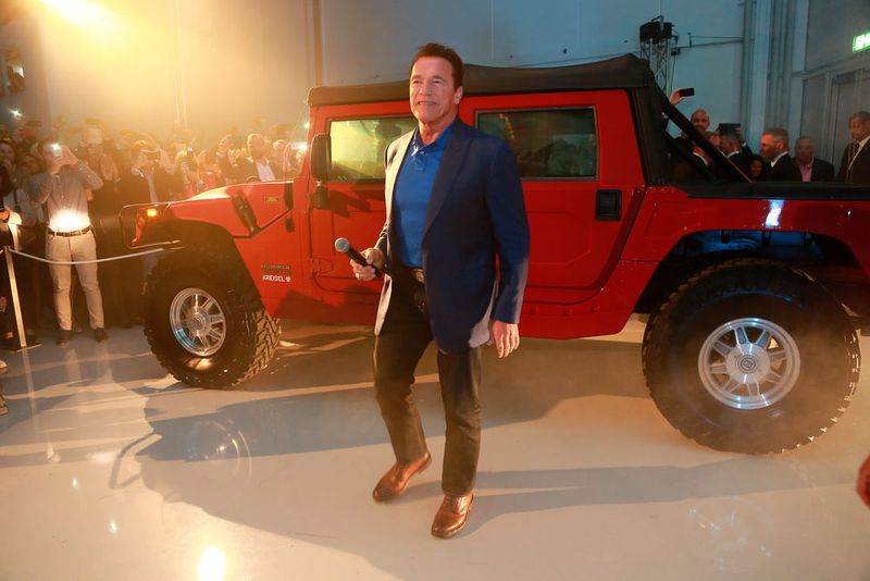 Das begeisterte auch den bekennenden E-Auto-Fan Arnold Schwarzenegger. (Martin Hesz / Kreisel Electric)