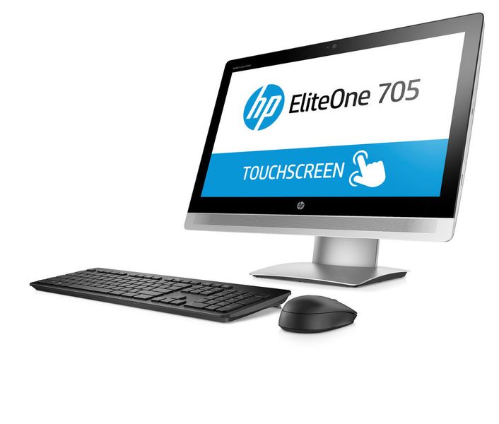 Der Business-All-in-One EliteOne 705 G2 AiO mit 23-Zoll-Full-HD-Screen. HP setzt auch hier eine AMD-APU der sechsten Generation ein. (Bild: HP)