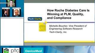 In einer Webinar-Aufzeichnung erklären Claus-Peter Gärtner, Head of Operations & Quality IT bei Roche Diabetes Care und Michelle Boucher, VP of Research bei Tech-Clarity, wie sie für die richtige Balance zwischen Innovation, Qualität und Compliance sorgen. (Vogel Business Media)