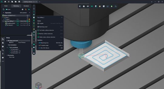 Background simulation during toolpath calculation(Source:  Ency)