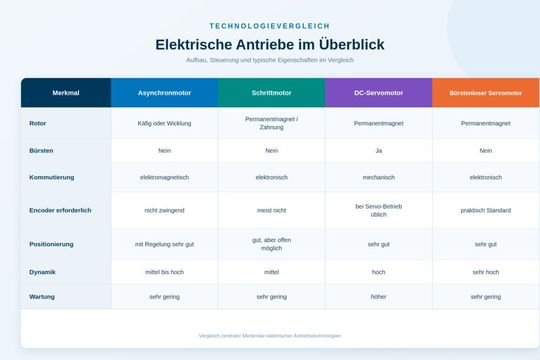 Elektrische Antriebe im Vergleich.(Bild:  KI nach Andreas Leu)
