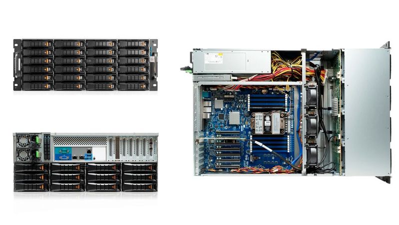 Thomas-Krenn veröffentlicht drei neue Server. Im Bild der Open-E RI1436 mit dem vorinstallierten Storage-OS Open-E JovianDSS.(Bild:  Thomas-Krenn AG)