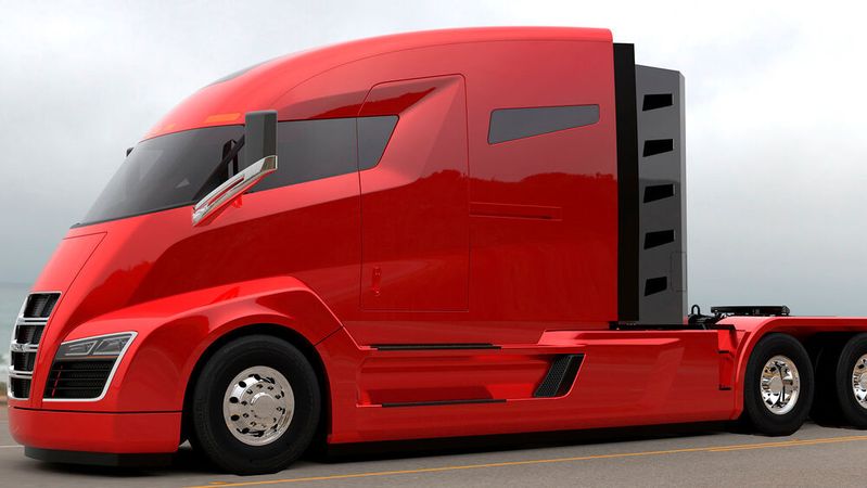 Mit futuristischen Elektro-Lkw wie dem „Nikola One“ wollte der US-Lkw-Bauer Nikola die Nutzfahrzeugszene revolutionieren. Jetzt ist das Unternehmen pleite.(Foto:  Nikola Motor Company)