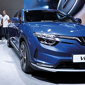 Zum Bestellstart Anfang 2022 – mit Frühbucher-Rabatt – waren zunächst die Modelle VF8 …(Bild:  IFA-Messe)