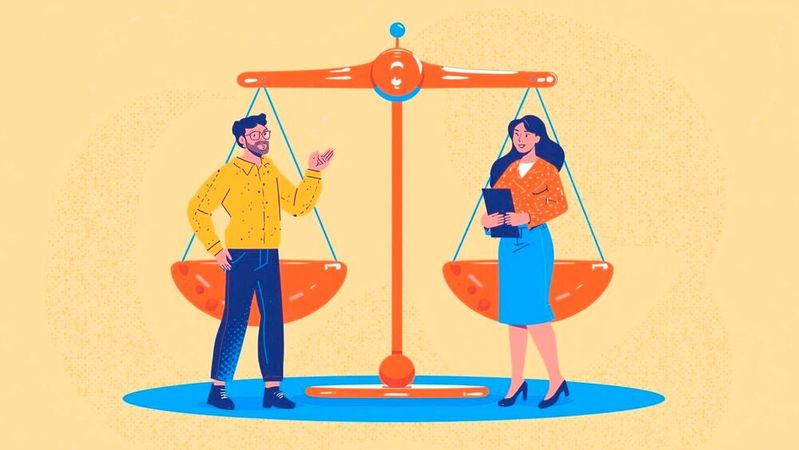 Die EU Pay Transparency Directive (2023/970/EU), zu deutsch Entggelttransparenzrichtlinie, soll den Grundsatz „gleicher Lohn für gleiche oder gleichwertige Arbeit“ stärken.(Bild:  Canva / KI-generiert)