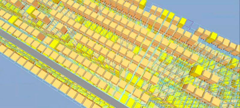 Durch die Materialflusssteuerung inklusive 3D-Visualisierung haben die Verantwortlichen am Leitstand alles im Blick. (Metasyst)
