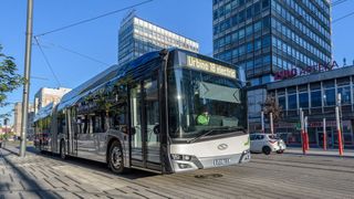 Der Solaris Urbino 18 Electric fährt mit Strom. (Bild: Maciej Sznek/Solaris/ampnet)