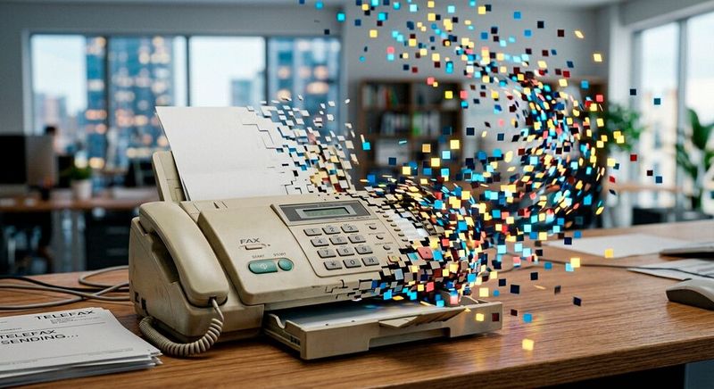 Endlich weg vom Fax. Dieser Wunschtraum könnte demnächst in vielen Einrichtungen des Gesundheitswesens Realität werden.(Bild:  Gemini / KI-generiert)