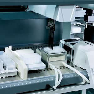 Abb.1: Um bessere Lösungen zur Kontrolle von Pflanzenkrankheiten zu finden, wurde eine Hochdurchsatz-Technologie für die Isolation pflanzlicher DNA etabliert.