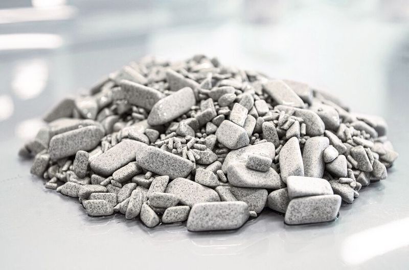 Optimaler Mix: In Abmessungen und Form sorgfältig abgestimmte Schleifkörper können prozesssicher in einem Ablauf additiv gefertigte Kunststoffteile jeglicher Konturen und Abmessungen finishen.    (Rösler Oberflächentechnik)