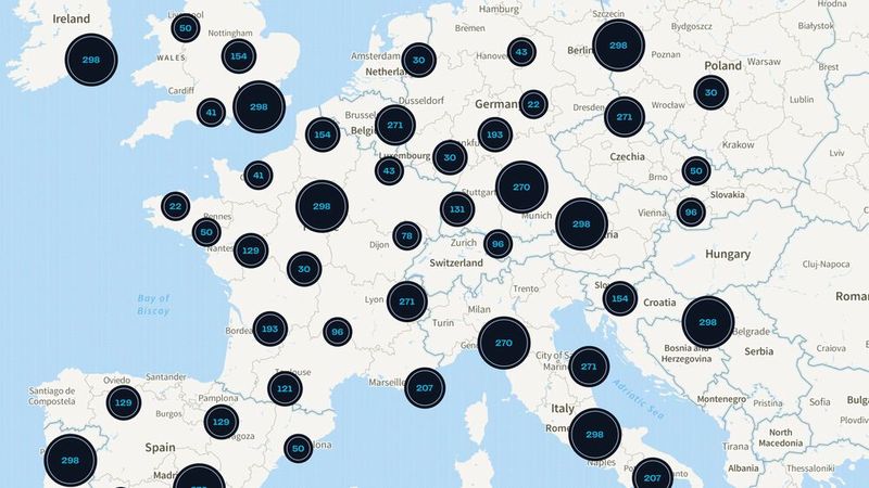Das Netzwerk der Spark Alliance deckt 25 europäische Länder ab. (Bild: Ionity)