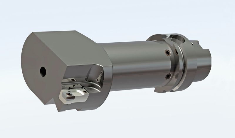 Bild 1: Beim Bearbeiten mit dem PKD-Aufrauwerkzeug wird eine definierte Struktur mit geometrisch bestimmter Schneide in das Bauteil eingebracht. (Bild: Gühring)